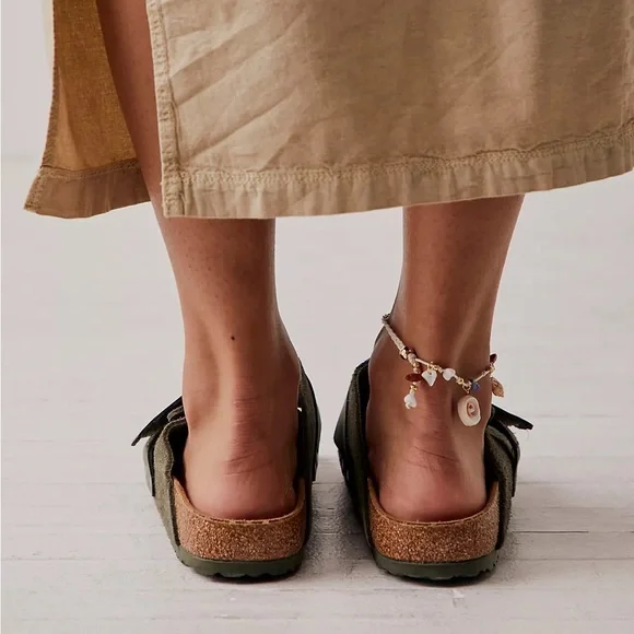 BIRKENSTOCK Kyoto Suede Leather Thyme Men’s Sandal - Picture 8 of 8